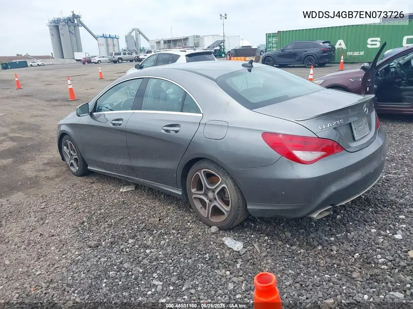 2014 Mercedes-Benz Cla 250 4Matic VIN: WDDSJ4GB7EN073726 Lot: 45501100