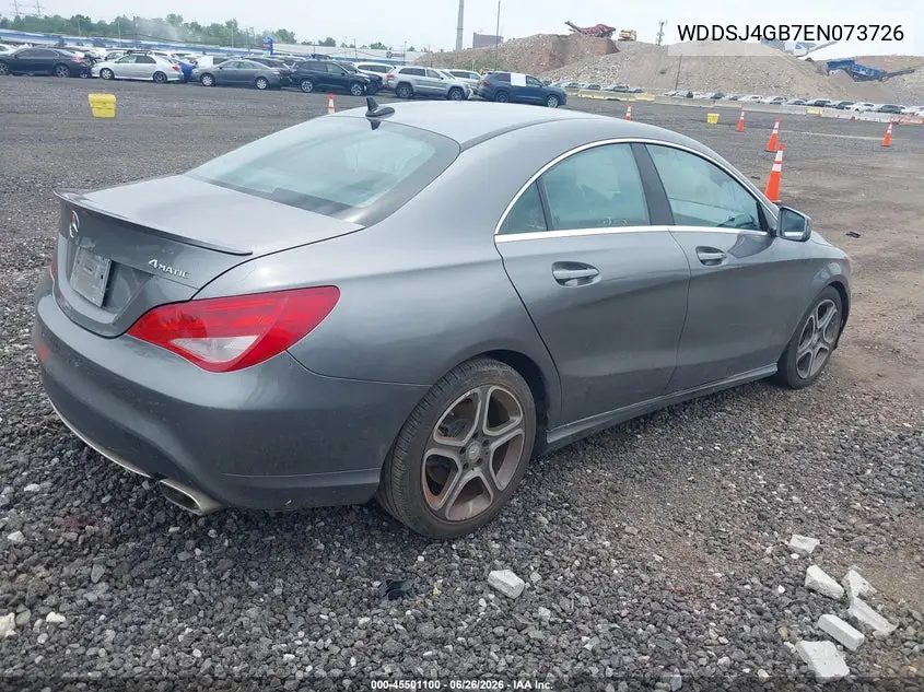 2014 Mercedes-Benz Cla 250 4Matic VIN: WDDSJ4GB7EN073726 Lot: 45501100