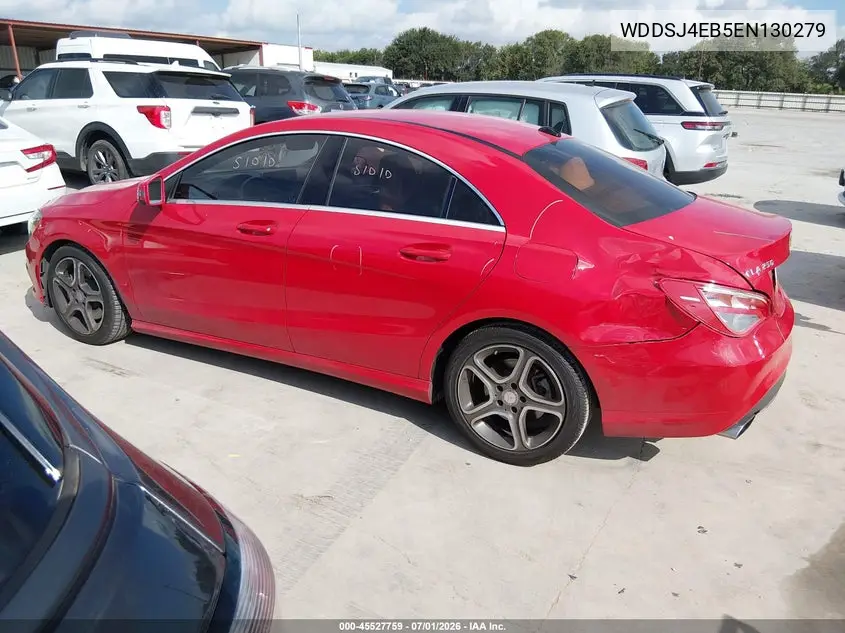 2014 Mercedes-Benz Cla 250 VIN: WDDSJ4EB5EN130279 Lot: 45527759