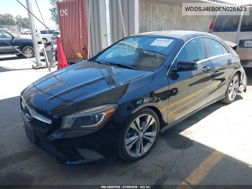 2014 Mercedes-Benz Cla 250 VIN: WDDSJ4EB0EN026623 Lot: 45597836