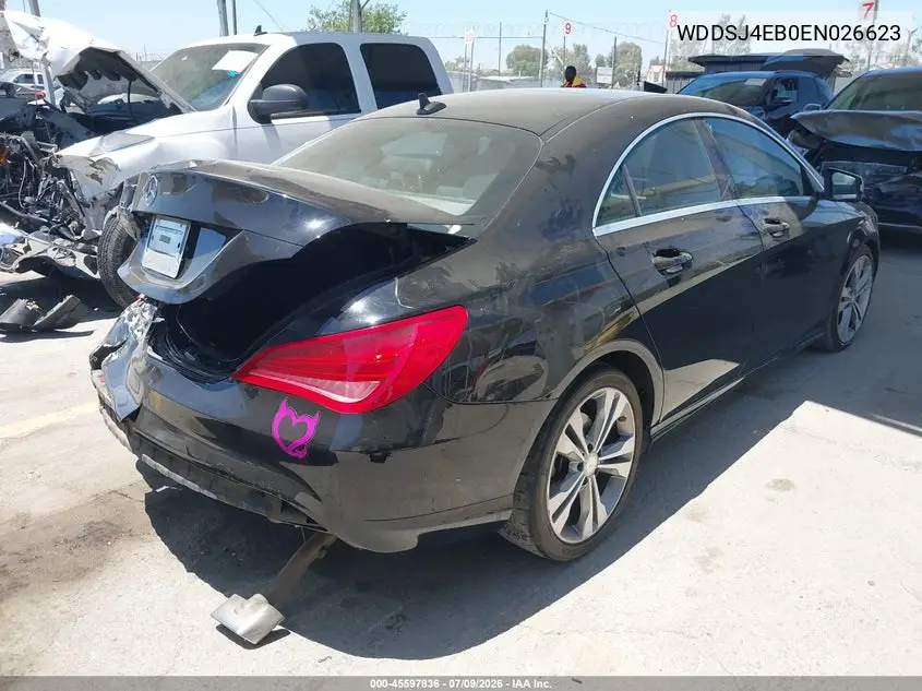 2014 Mercedes-Benz Cla 250 VIN: WDDSJ4EB0EN026623 Lot: 45597836