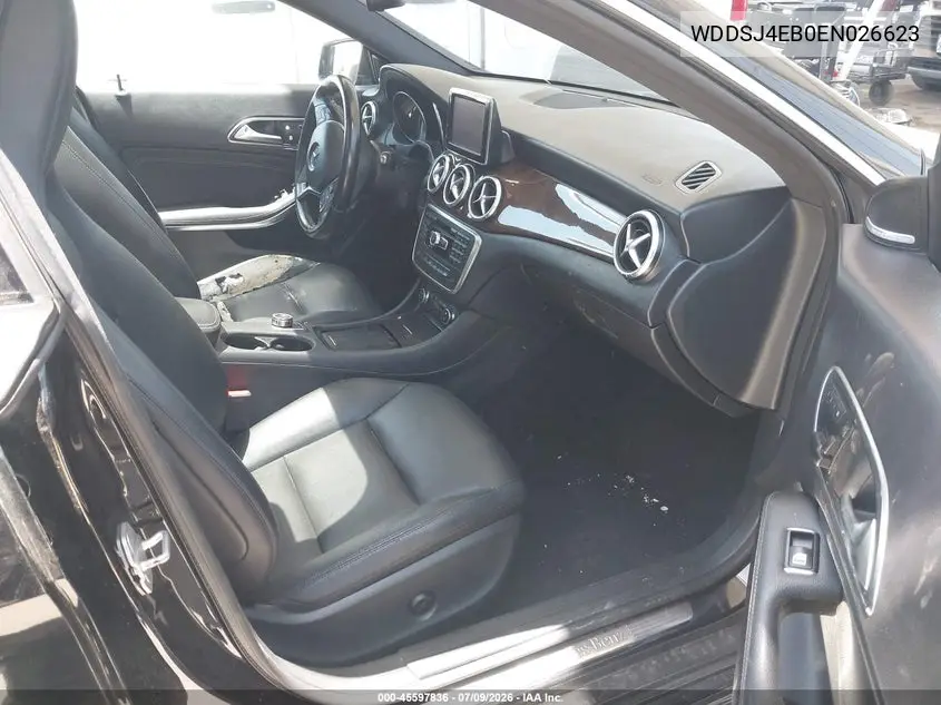 2014 Mercedes-Benz Cla 250 VIN: WDDSJ4EB0EN026623 Lot: 45597836