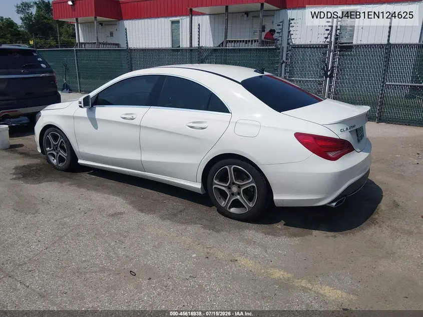2014 Mercedes-Benz Cla 250 VIN: WDDSJ4EB1EN124625 Lot: 45616938