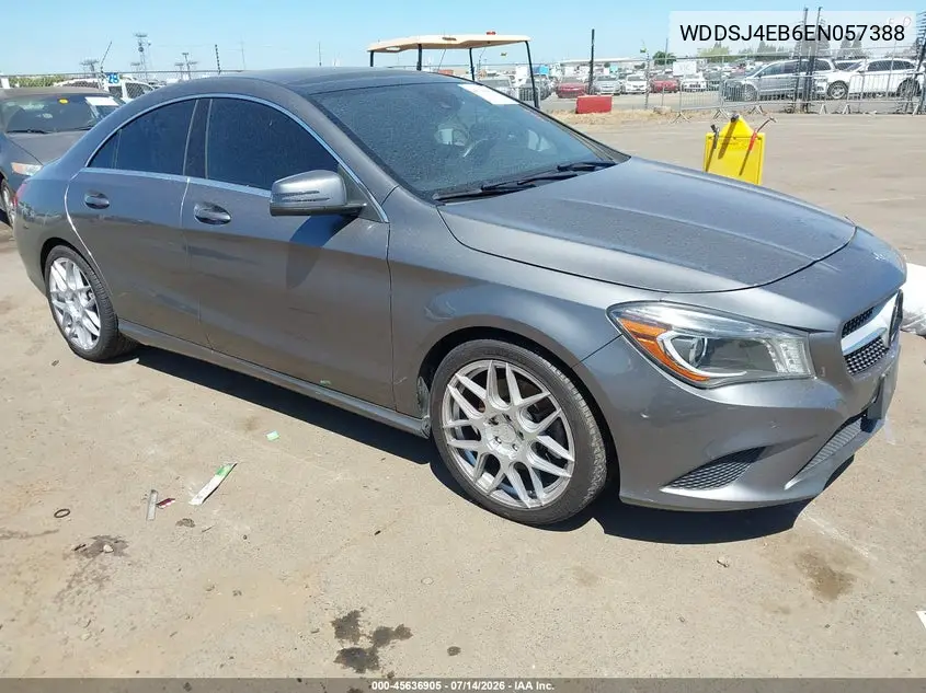2014 Mercedes-Benz Cla 250 VIN: WDDSJ4EB6EN057388 Lot: 45636905