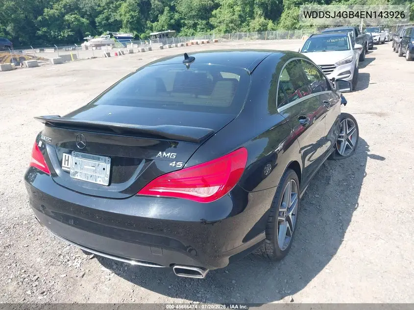 2014 Mercedes-Benz Cla 250 4Matic VIN: WDDSJ4GB4EN143926 Lot: 45666474