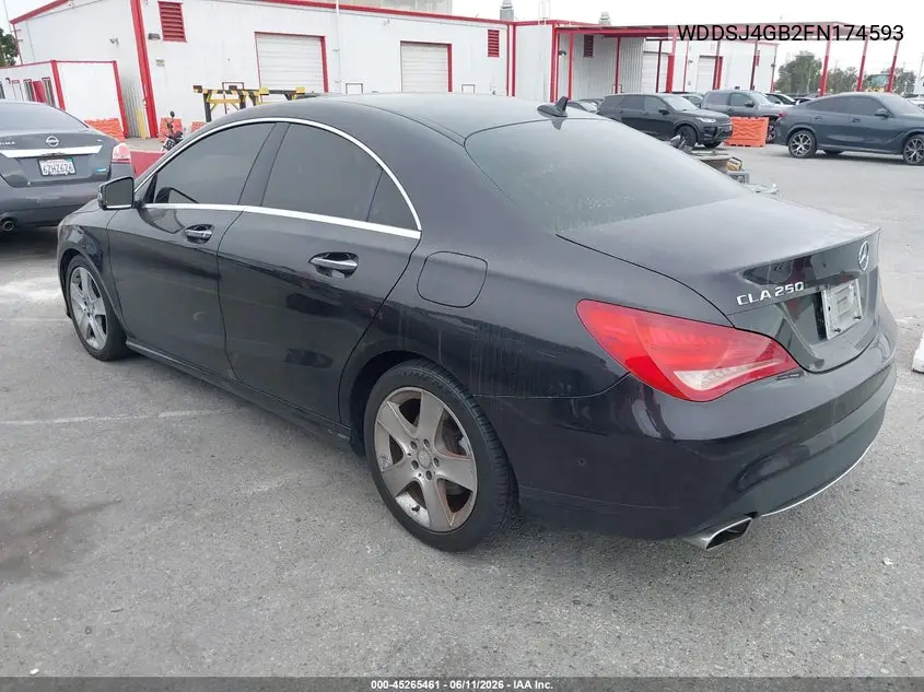 2015 Mercedes-Benz Cla 250 4Matic VIN: WDDSJ4GB2FN174593 Lot: 45265461