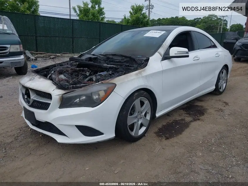 2015 Mercedes-Benz Cla 250 VIN: WDDSJ4EB8FN229454 Lot: 45308906