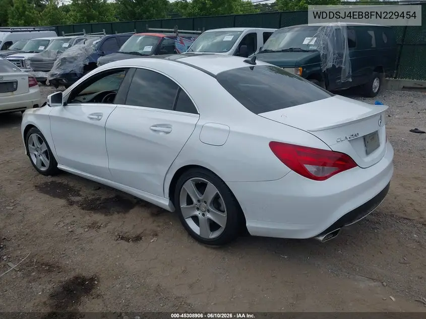 2015 Mercedes-Benz Cla 250 VIN: WDDSJ4EB8FN229454 Lot: 45308906