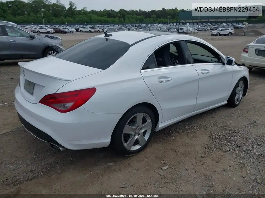 2015 Mercedes-Benz Cla 250 VIN: WDDSJ4EB8FN229454 Lot: 45308906
