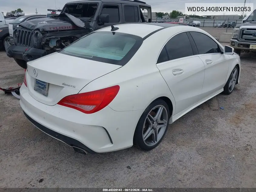 2015 Mercedes-Benz Cla 250 4Matic VIN: WDDSJ4GBXFN182053 Lot: 45328143