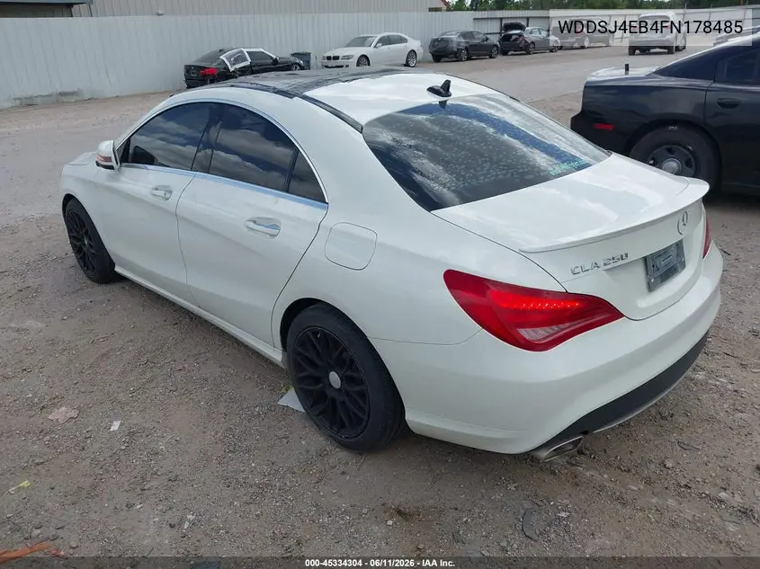 2015 Mercedes-Benz Cla 250 VIN: WDDSJ4EB4FN178485 Lot: 45334304