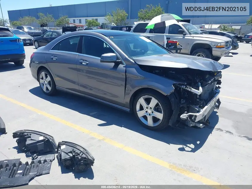 2015 Mercedes-Benz Cla 250 VIN: WDDSJ4EB2FN202105 Lot: 45436210