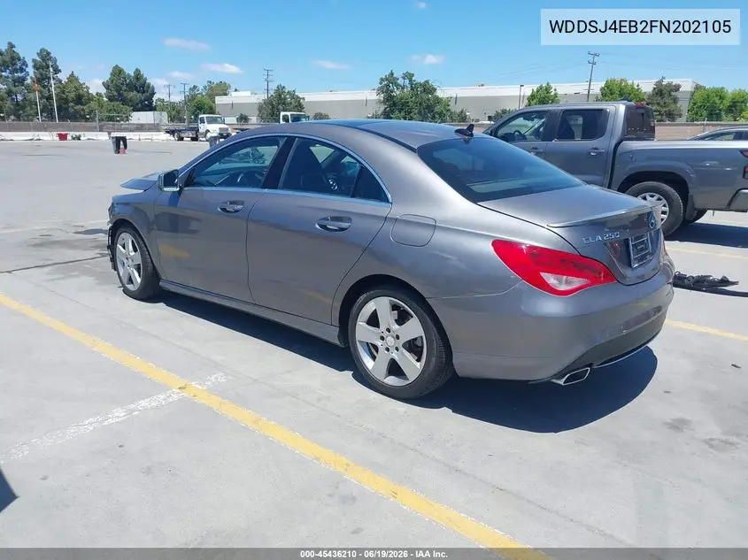 2015 Mercedes-Benz Cla 250 VIN: WDDSJ4EB2FN202105 Lot: 45436210