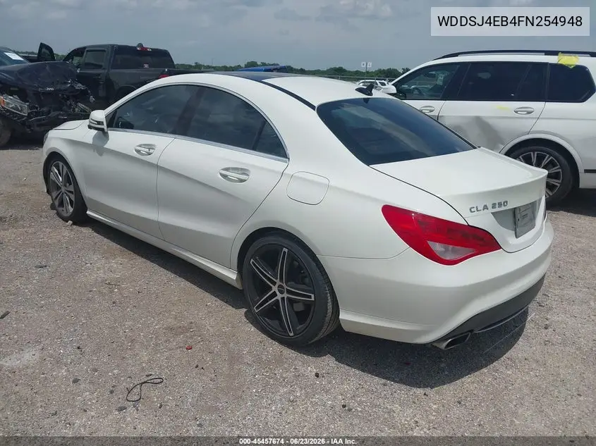 2015 Mercedes-Benz Cla 250 VIN: WDDSJ4EB4FN254948 Lot: 45457674