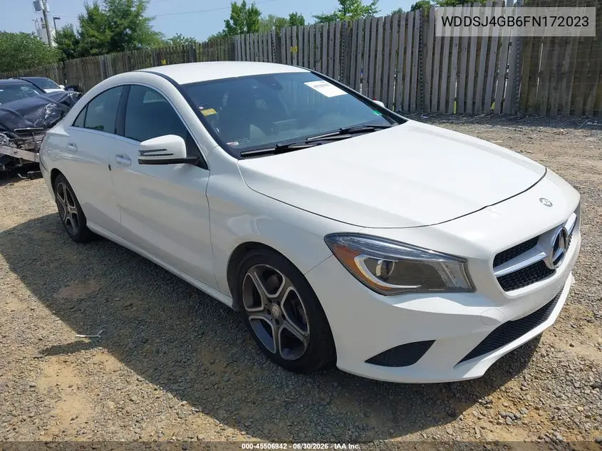 2015 Mercedes-Benz Cla 250 4Matic VIN: WDDSJ4GB6FN172023 Lot: 45506942