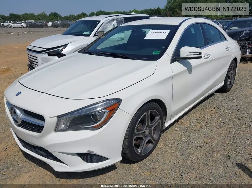 2015 Mercedes-Benz Cla 250 4Matic VIN: WDDSJ4GB6FN172023 Lot: 45506942