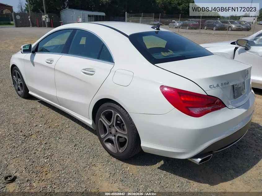 2015 Mercedes-Benz Cla 250 4Matic VIN: WDDSJ4GB6FN172023 Lot: 45506942