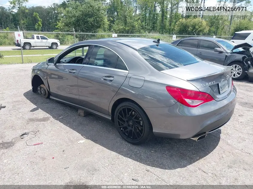 2015 Mercedes-Benz Cla 250 VIN: WDDSJ4EB4FN266971 Lot: 45559030