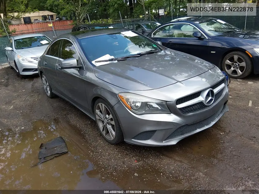 2015 Mercedes-Benz Cla 250 VIN: WDDSJ4EB3FN222878 Lot: 45581642