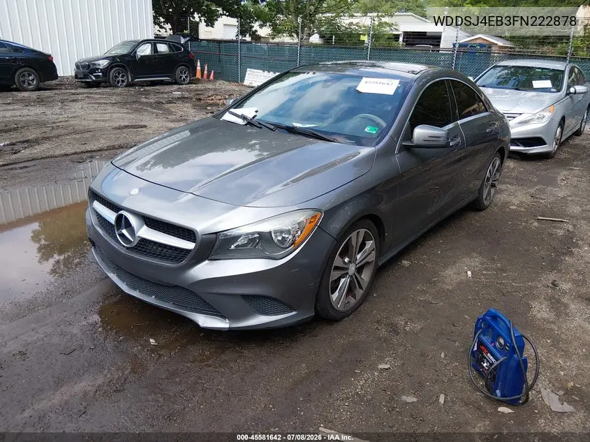 2015 Mercedes-Benz Cla 250 VIN: WDDSJ4EB3FN222878 Lot: 45581642