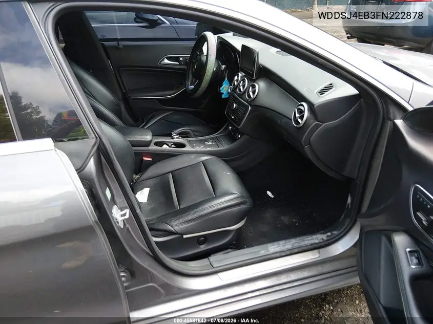 2015 Mercedes-Benz Cla 250 VIN: WDDSJ4EB3FN222878 Lot: 45581642