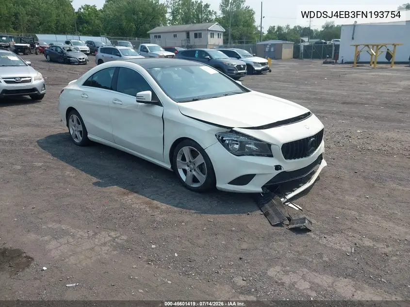 2015 Mercedes-Benz Cla 250 VIN: WDDSJ4EB3FN193754 Lot: 45601419