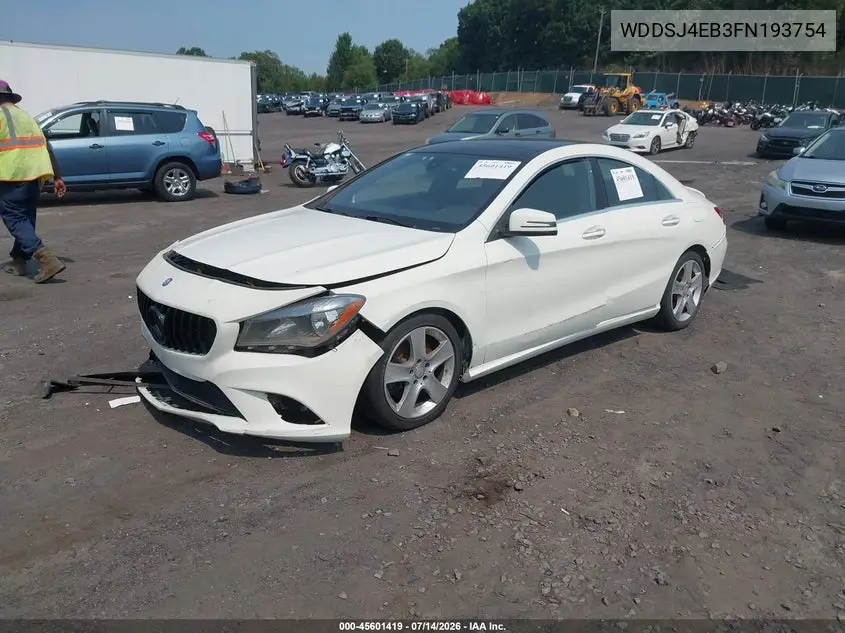 2015 Mercedes-Benz Cla 250 VIN: WDDSJ4EB3FN193754 Lot: 45601419