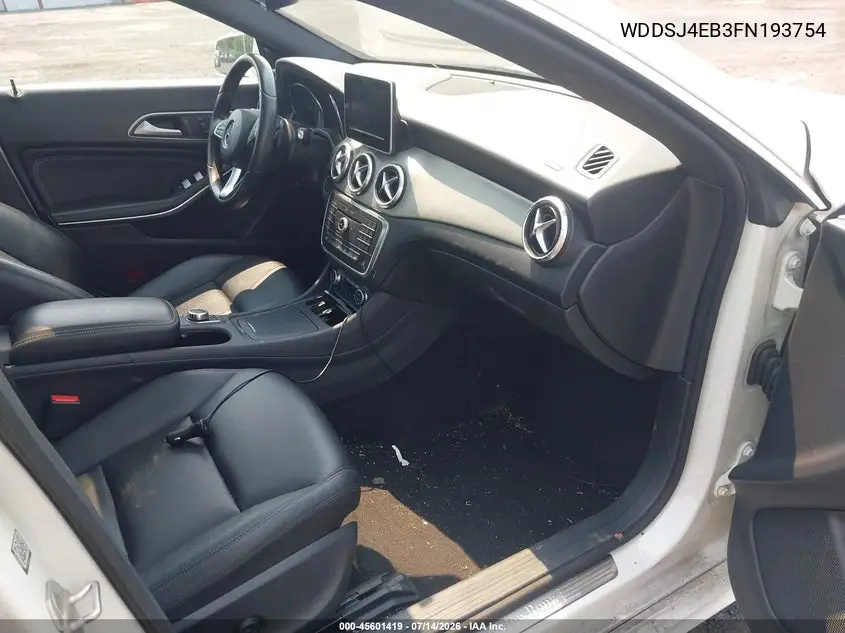 2015 Mercedes-Benz Cla 250 VIN: WDDSJ4EB3FN193754 Lot: 45601419