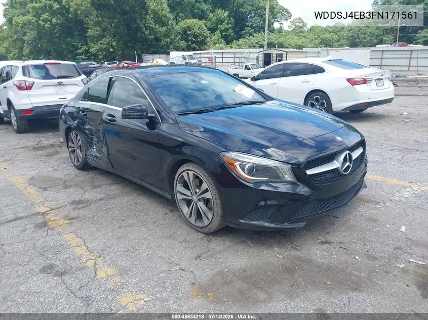 2015 Mercedes-Benz Cla 250 VIN: WDDSJ4EB3FN171561 Lot: 45634218