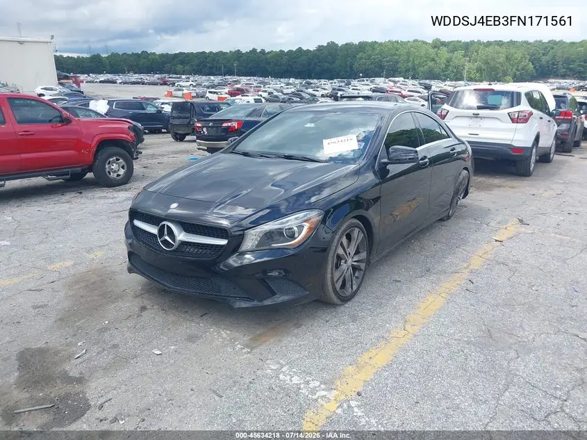 2015 Mercedes-Benz Cla 250 VIN: WDDSJ4EB3FN171561 Lot: 45634218