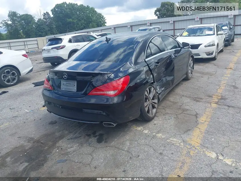 2015 Mercedes-Benz Cla 250 VIN: WDDSJ4EB3FN171561 Lot: 45634218