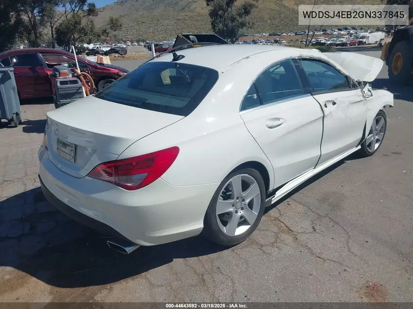 2016 Mercedes-Benz Cla 250 VIN: WDDSJ4EB2GN337845 Lot: 44643592