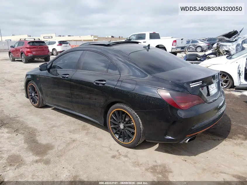 2016 Mercedes-Benz Cla 250 4Matic VIN: WDDSJ4GB3GN320050 Lot: 45332151
