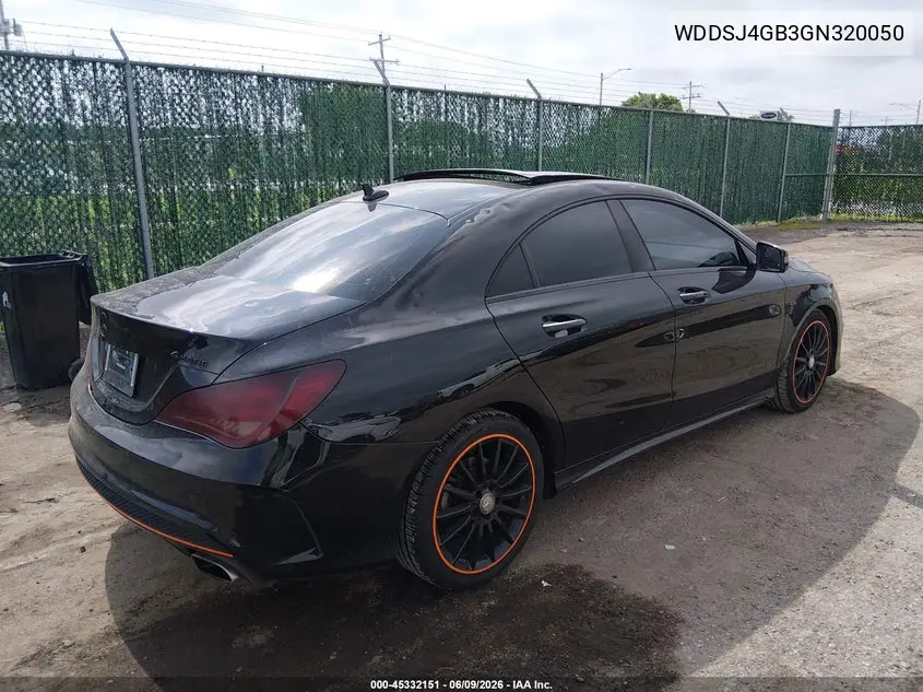 2016 Mercedes-Benz Cla 250 4Matic VIN: WDDSJ4GB3GN320050 Lot: 45332151