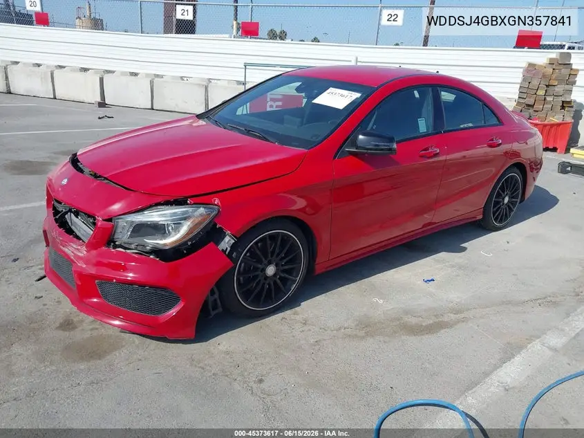 2016 Mercedes-Benz Cla 250 4Matic VIN: WDDSJ4GBXGN357841 Lot: 45373617