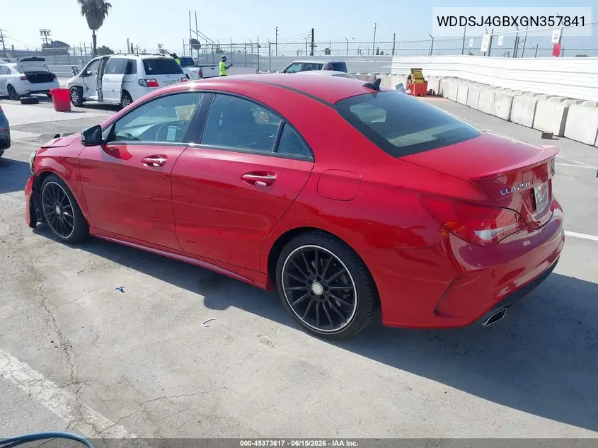 2016 Mercedes-Benz Cla 250 4Matic VIN: WDDSJ4GBXGN357841 Lot: 45373617