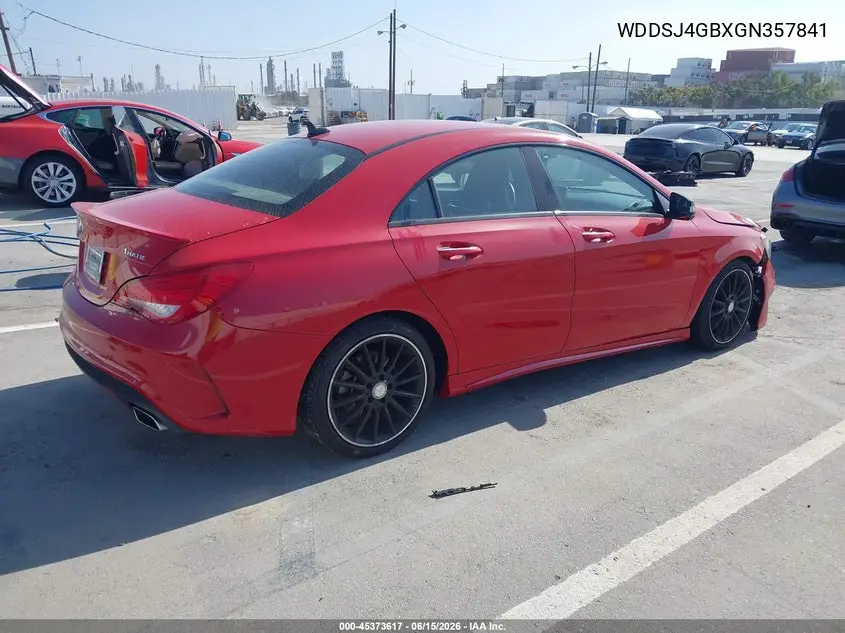2016 Mercedes-Benz Cla 250 4Matic VIN: WDDSJ4GBXGN357841 Lot: 45373617