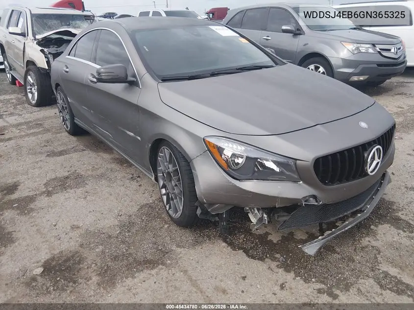 2016 Mercedes-Benz Cla 250 VIN: WDDSJ4EB6GN365325 Lot: 45434780
