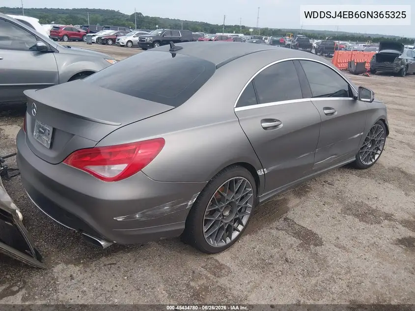 2016 Mercedes-Benz Cla 250 VIN: WDDSJ4EB6GN365325 Lot: 45434780