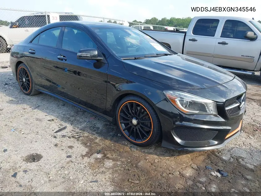 2016 Mercedes-Benz Cla 250 VIN: WDDSJ4EBXGN345546 Lot: 45530672
