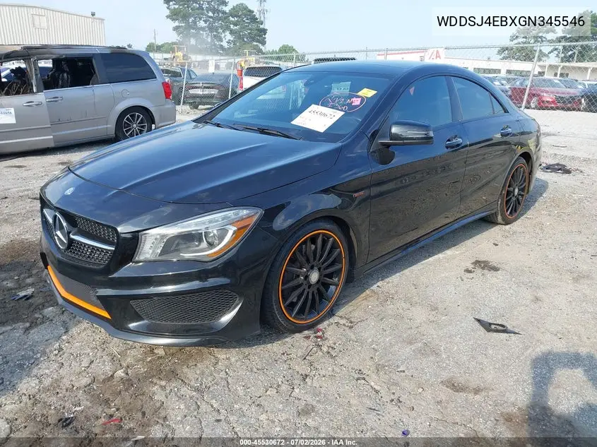 2016 Mercedes-Benz Cla 250 VIN: WDDSJ4EBXGN345546 Lot: 45530672