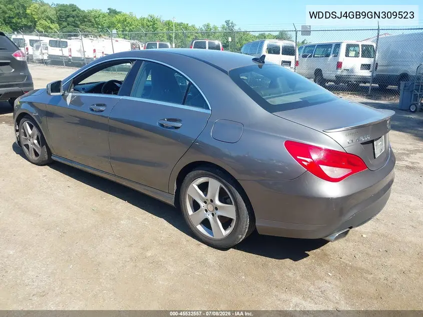 2016 Mercedes-Benz Cla 250 4Matic VIN: WDDSJ4GB9GN309523 Lot: 45532557