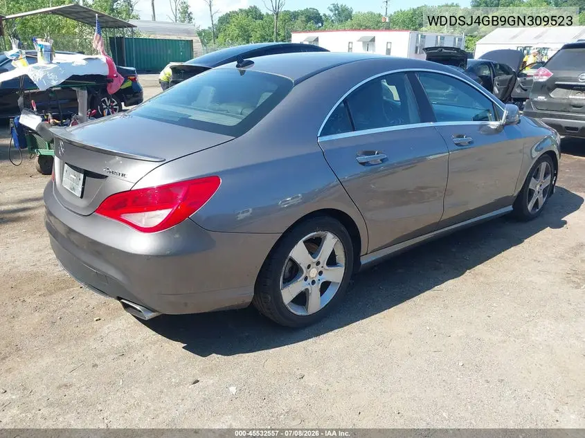 2016 Mercedes-Benz Cla 250 4Matic VIN: WDDSJ4GB9GN309523 Lot: 45532557