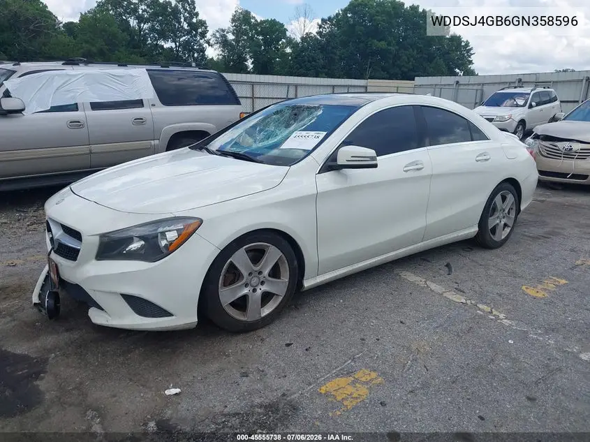 2016 Mercedes-Benz Cla 250 4Matic VIN: WDDSJ4GB6GN358596 Lot: 45555738