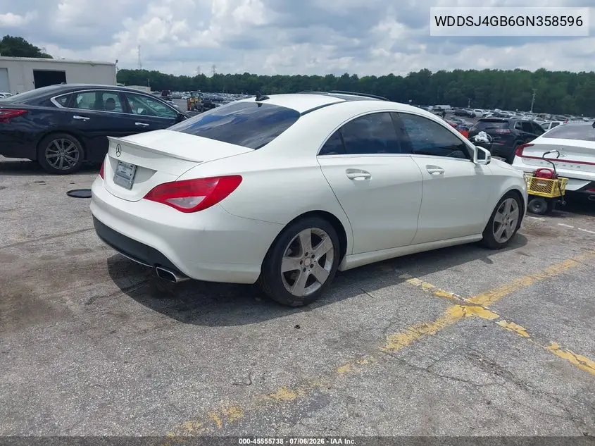 2016 Mercedes-Benz Cla 250 4Matic VIN: WDDSJ4GB6GN358596 Lot: 45555738