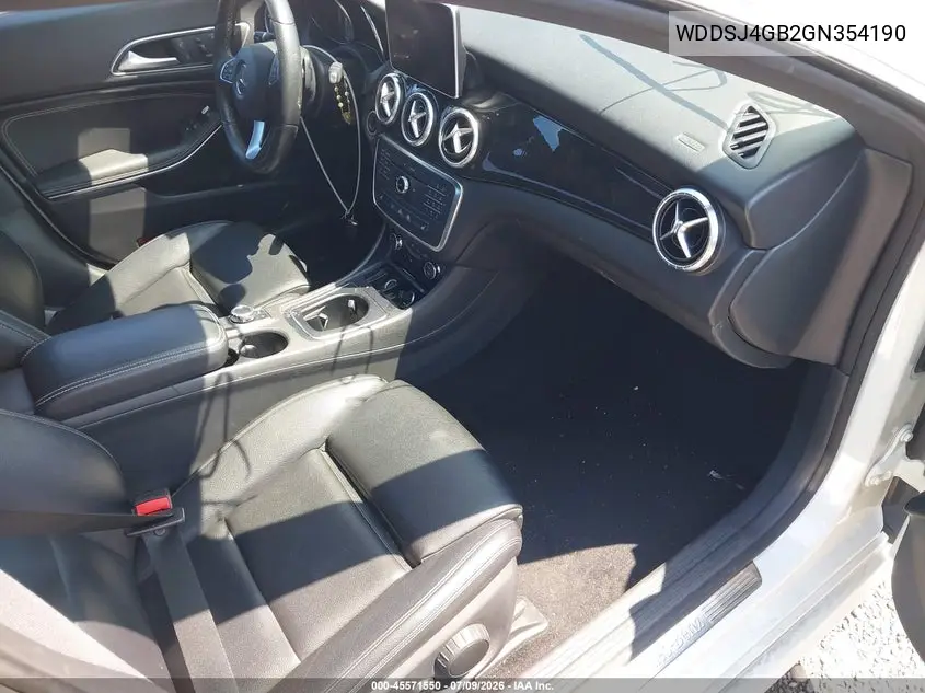 2016 Mercedes-Benz Cla 250 4Matic VIN: WDDSJ4GB2GN354190 Lot: 45571550