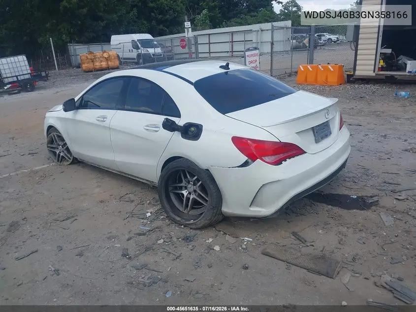 2016 Mercedes-Benz Cla 250 4Matic VIN: WDDSJ4GB3GN358166 Lot: 45651635