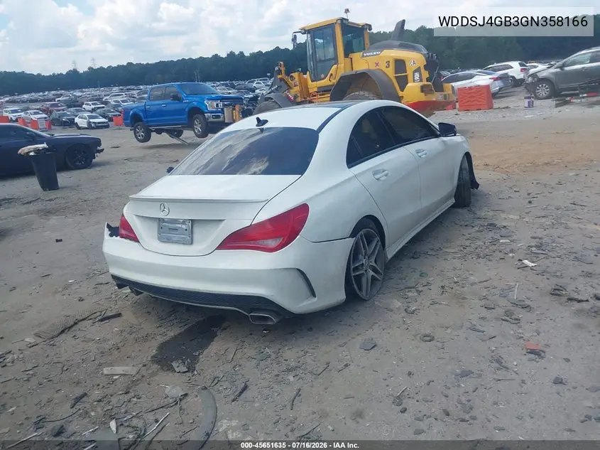 2016 Mercedes-Benz Cla 250 4Matic VIN: WDDSJ4GB3GN358166 Lot: 45651635