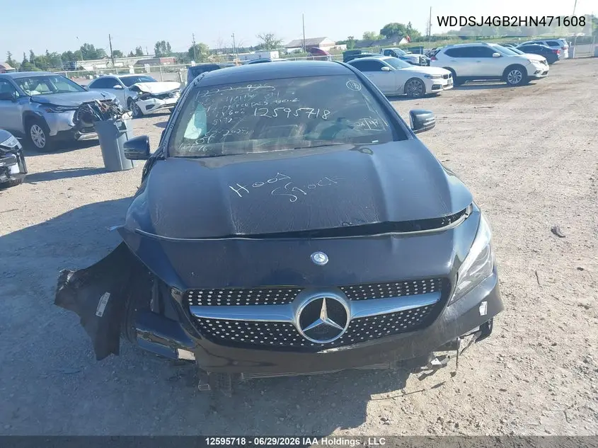 2017 Mercedes-Benz Cla 250 4Matic VIN: WDDSJ4GB2HN471608 Lot: 12595718