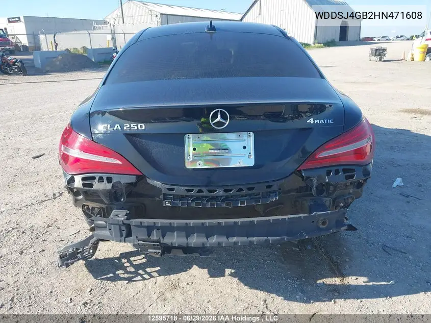 2017 Mercedes-Benz Cla 250 4Matic VIN: WDDSJ4GB2HN471608 Lot: 12595718